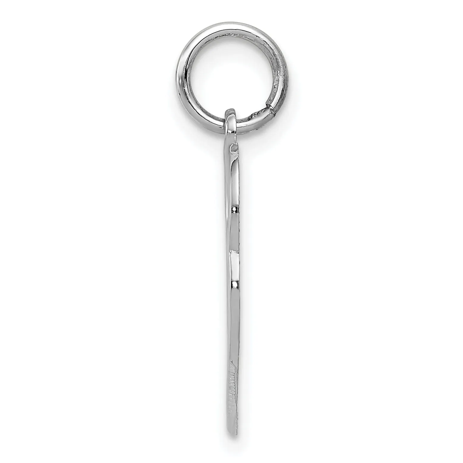 14K White Gold Polished Finish Double Heart on Heart Design Pendant