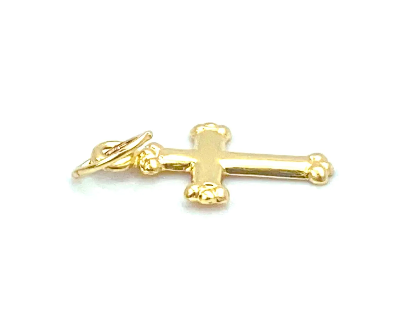 14KGF Cross Charm , Sku#1806-C