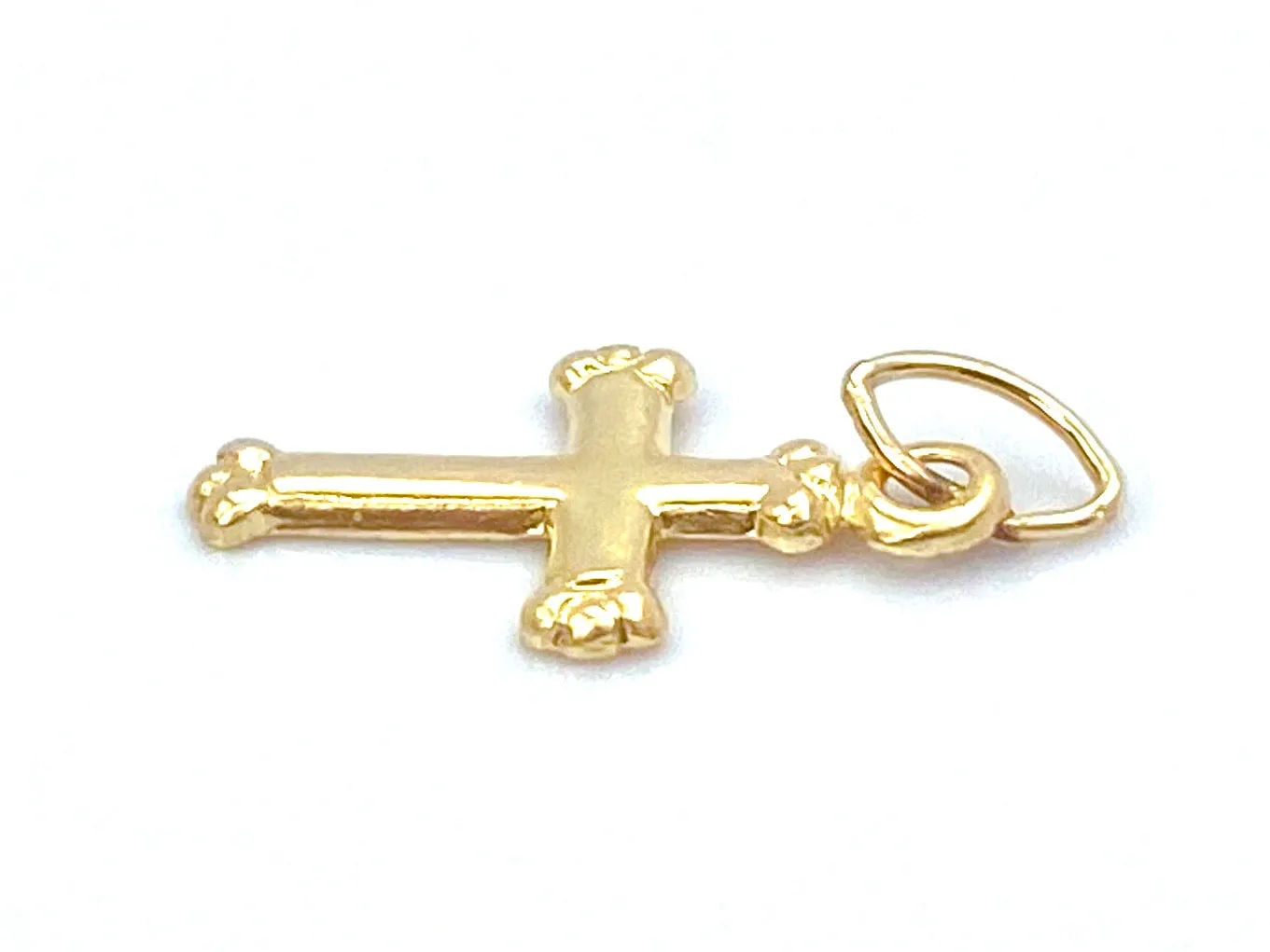 14KGF Cross Charm , Sku#1806-C