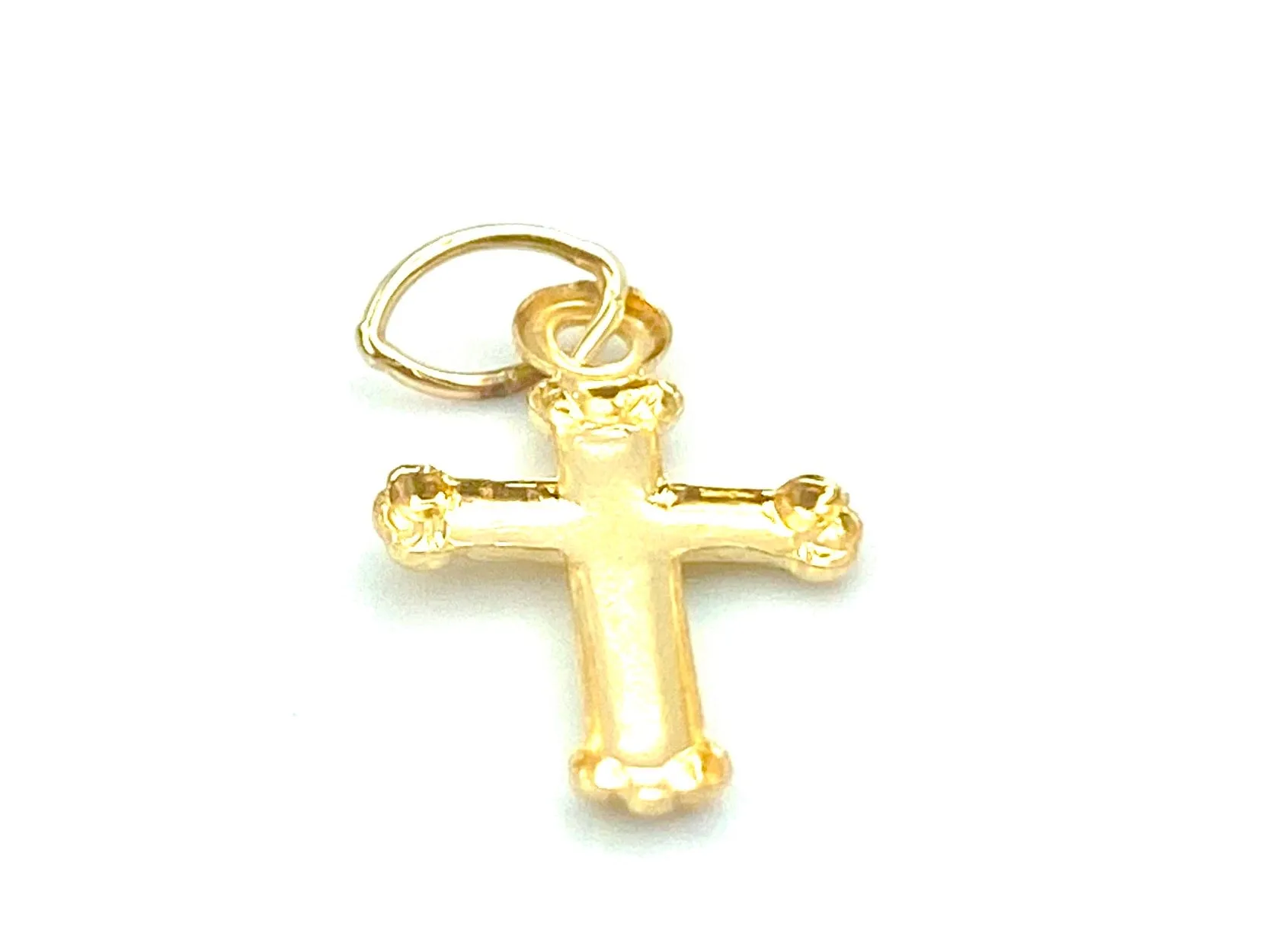 14KGF Cross Charm , Sku#1806-C