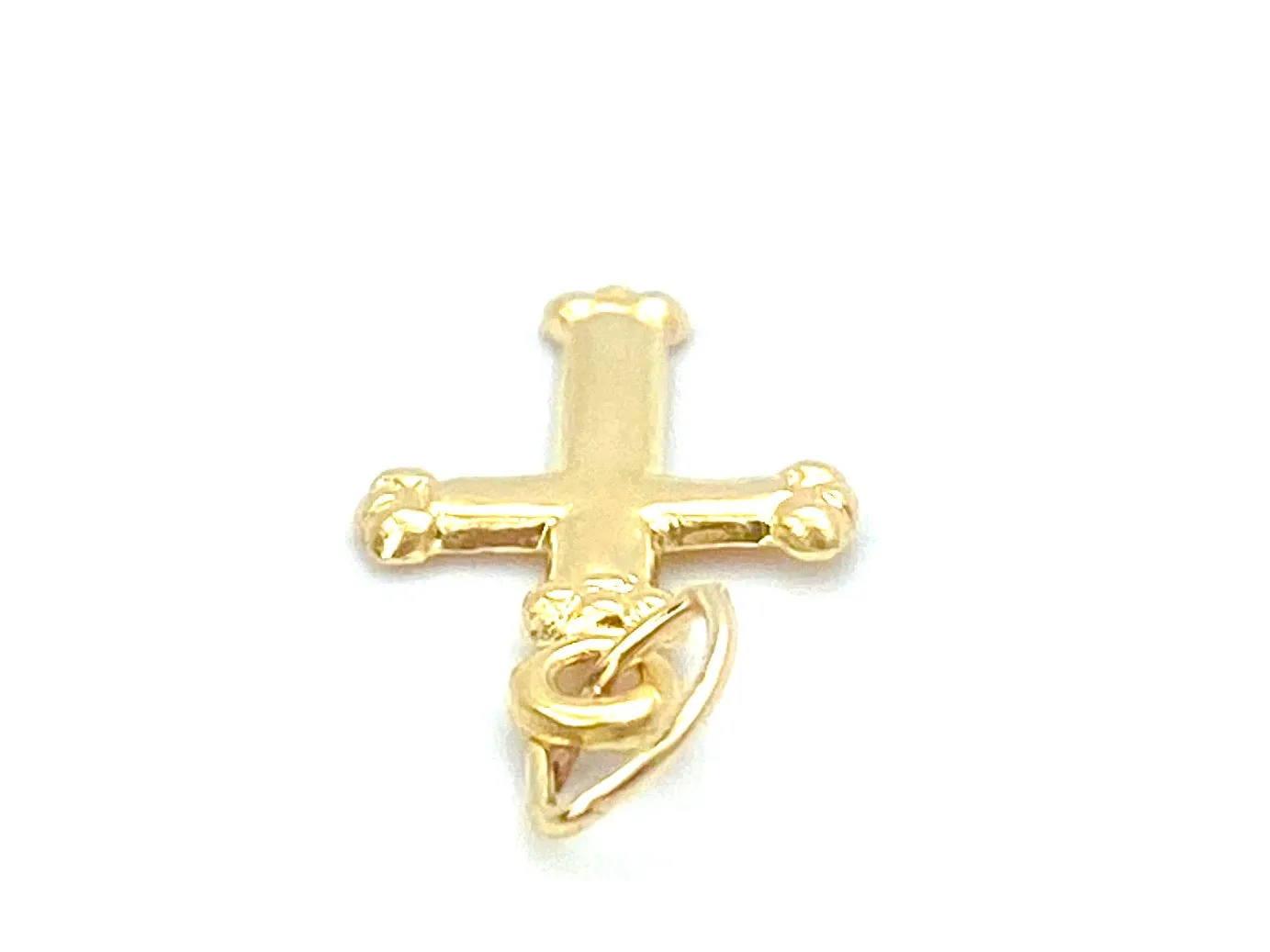 14KGF Cross Charm , Sku#1806-C