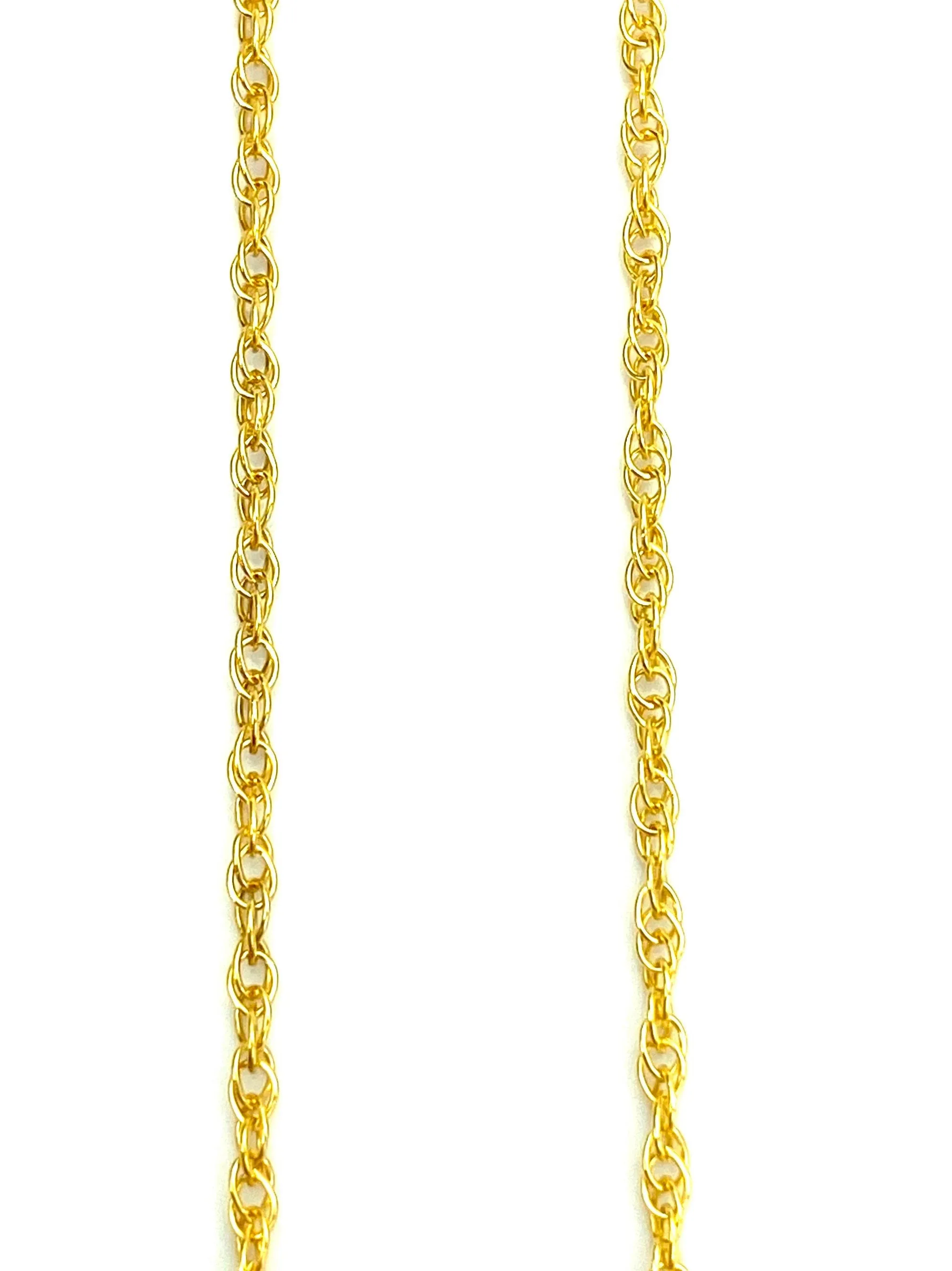 14KGF Double Rope Chain 18” 20” 22” 24” , Sku#15R