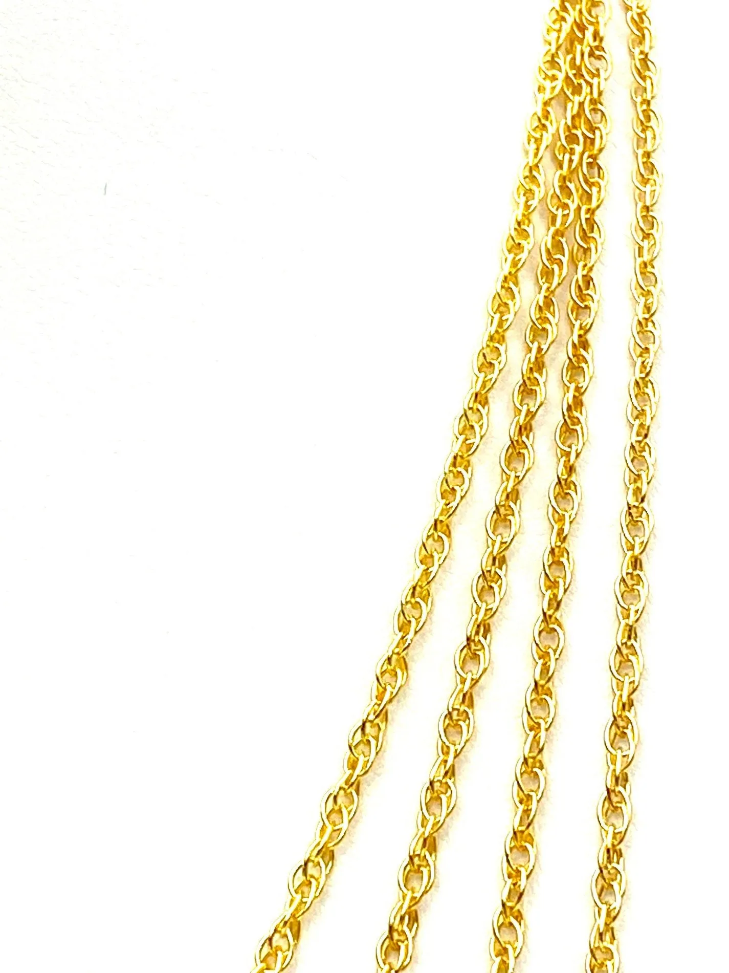 14KGF Double Rope Chain 18” 20” 22” 24” , Sku#15R