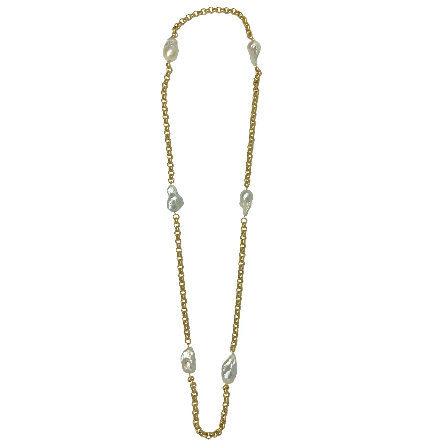 177-01-G | TURKISH GOLD & WILD PEARLS (WHITE/GOLD)
