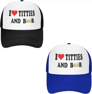 2 Pack Funny Trucker Hat Summer Mesh Baseball Cap Gag Gift for Men Women