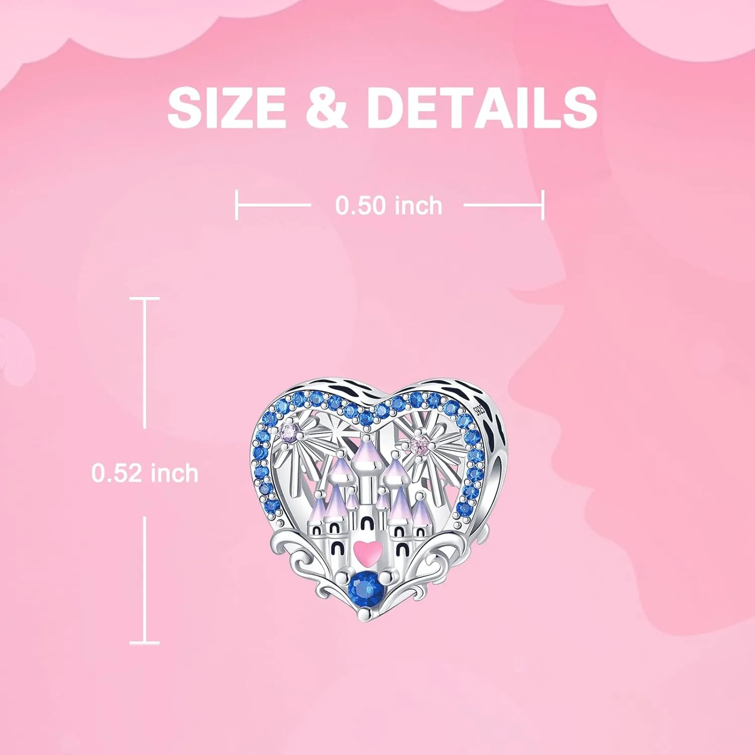 925 Sterling Silver Charms for Bracelets and Necklaces for Birthday Valentine's Day Fashion Jewelry for Women Friend and Mother