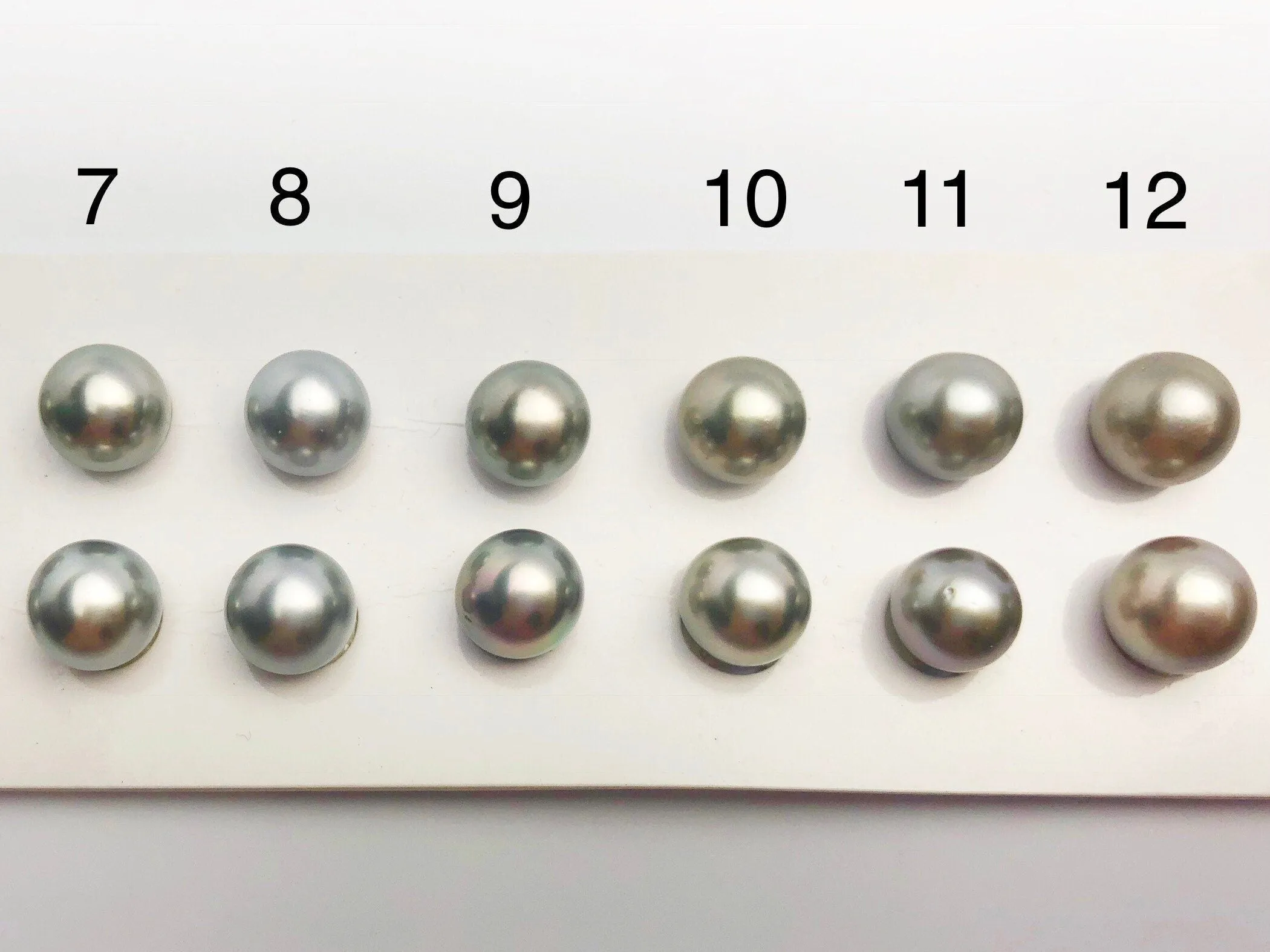 9mm Tahitian AA Loose Matched Pearls, 9mm Round (277)