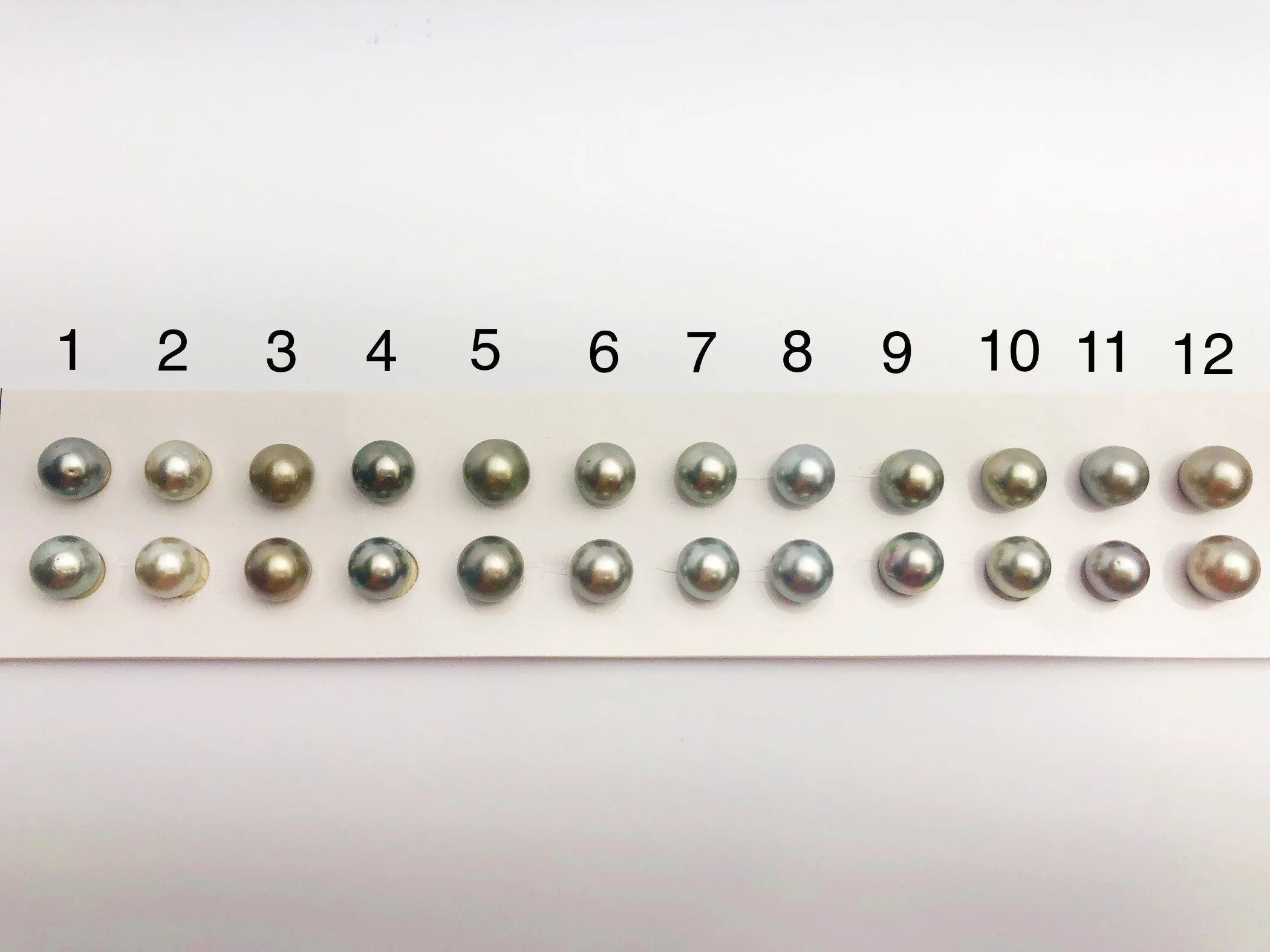 9mm Tahitian AA Loose Matched Pearls, 9mm Round (277)