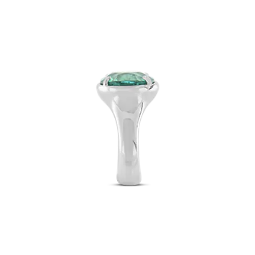 Blue-Green Tourmaline Ring