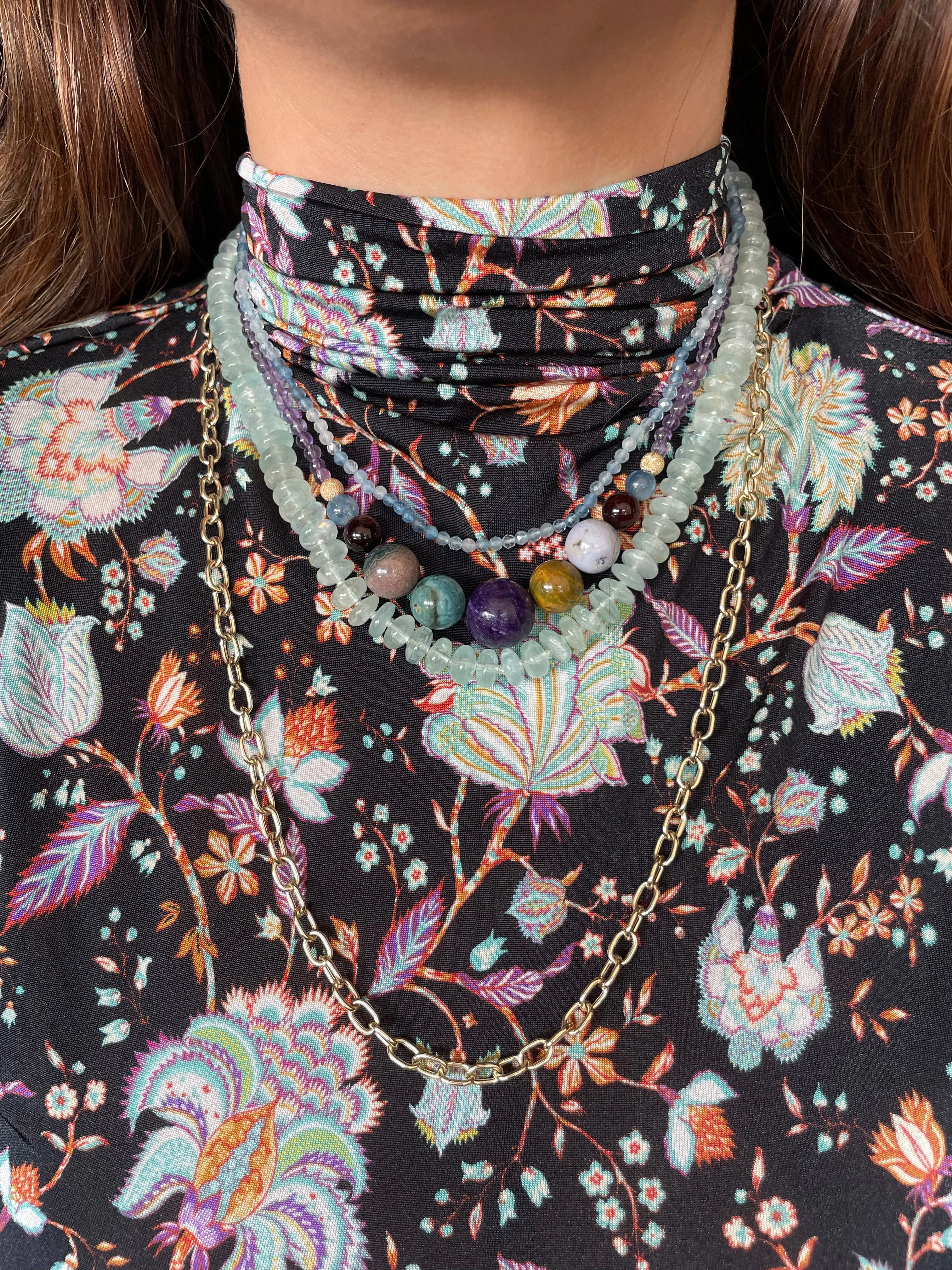 Bubbles Necklace - Amethyst