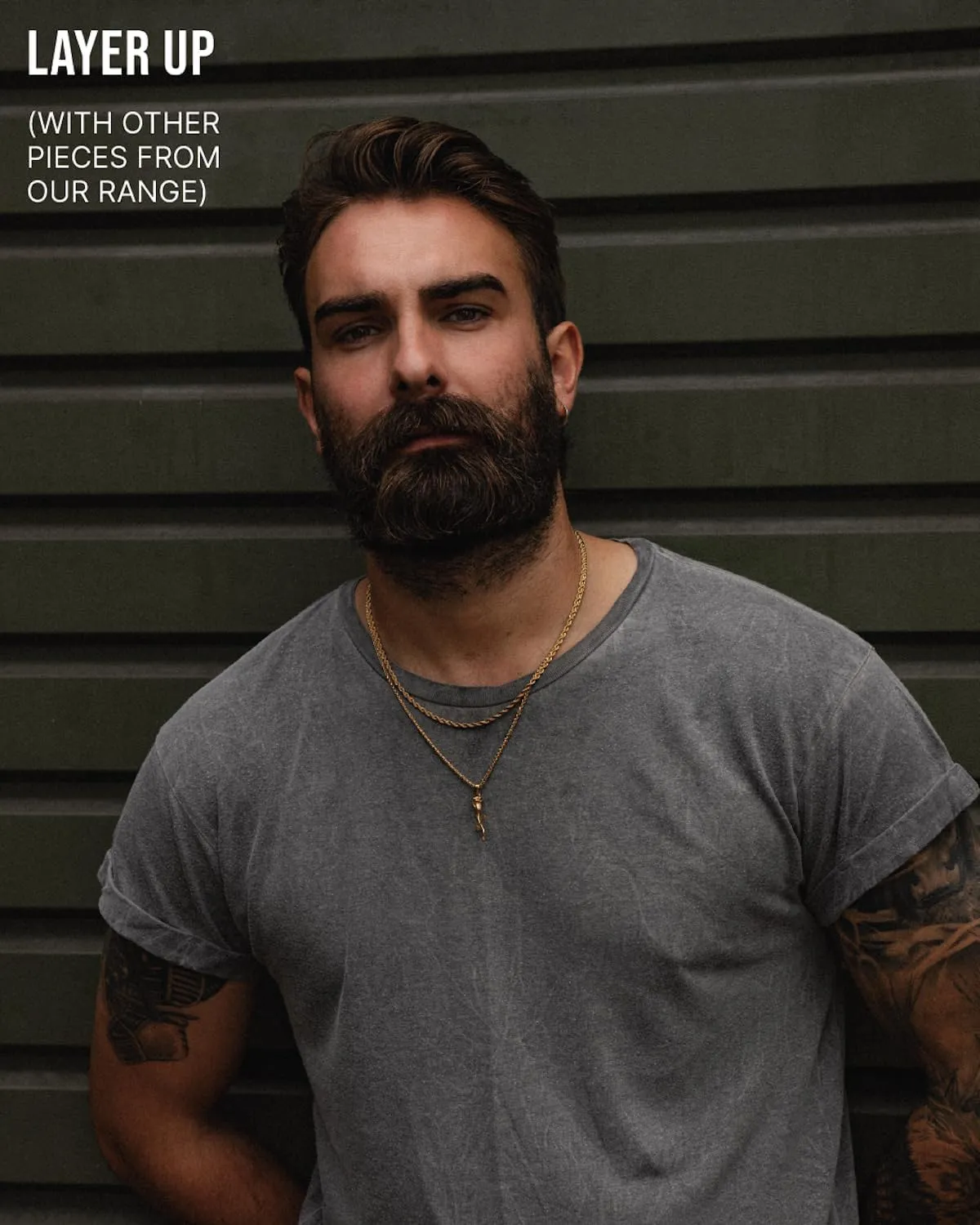 Forge & Foundry Men's 3mm Polished 316L Solid Stainless Steel Chain | Men??s Layering Necklace | ??Martel?? | Refined Hand-Crafted Jewelry, Designed by Jewelers, Forged for Men