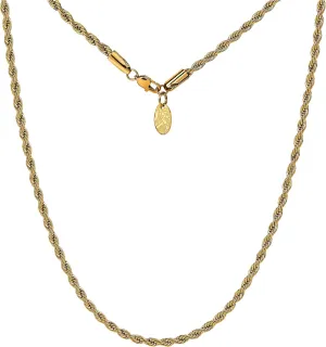 Forge & Foundry Men's 3mm Polished 316L Solid Stainless Steel Chain | Men??s Layering Necklace | ??Martel?? | Refined Hand-Crafted Jewelry, Designed by Jewelers, Forged for Men