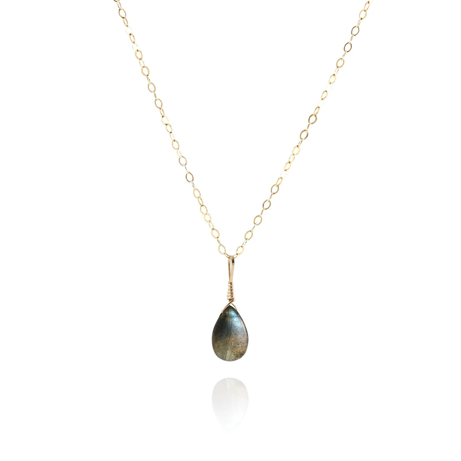 Intention Necklace Bottle -  Transforming Labradorite