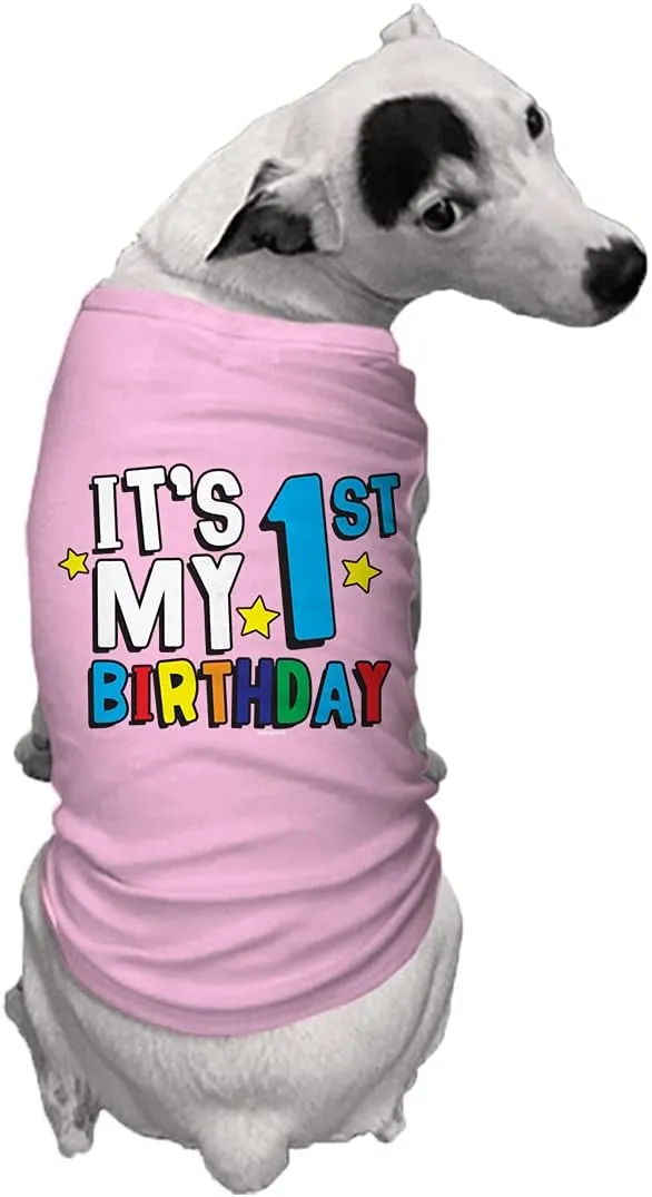 It's My 1st Birthday - First Dog Shirt (Pink, 2X-Large)