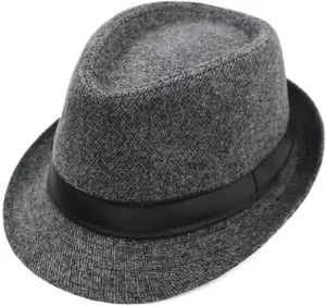 Jazz Cap Men's and Women's Cowboy Hat Casual Jazz Hat Fedora Hat for Women and Men