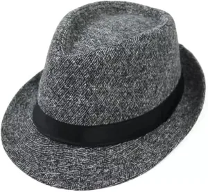 Jazz Cap Men's and Women's Cowboy Hat Casual Jazz Hat Fedora Hat for Women and Men
