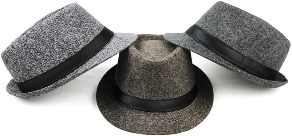 Jazz Cap Men's and Women's Cowboy Hat Casual Jazz Hat Fedora Hat for Women and Men