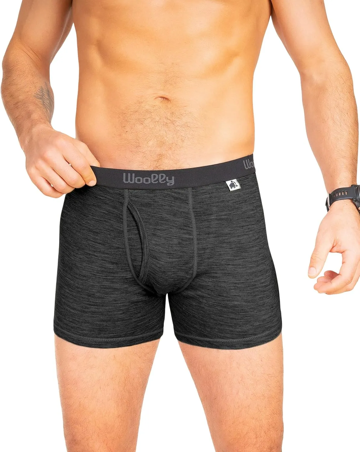 Men's Merino Boxer Brief By Woolly | RWS Certified | Soft, Stink Free, Seattle Designed