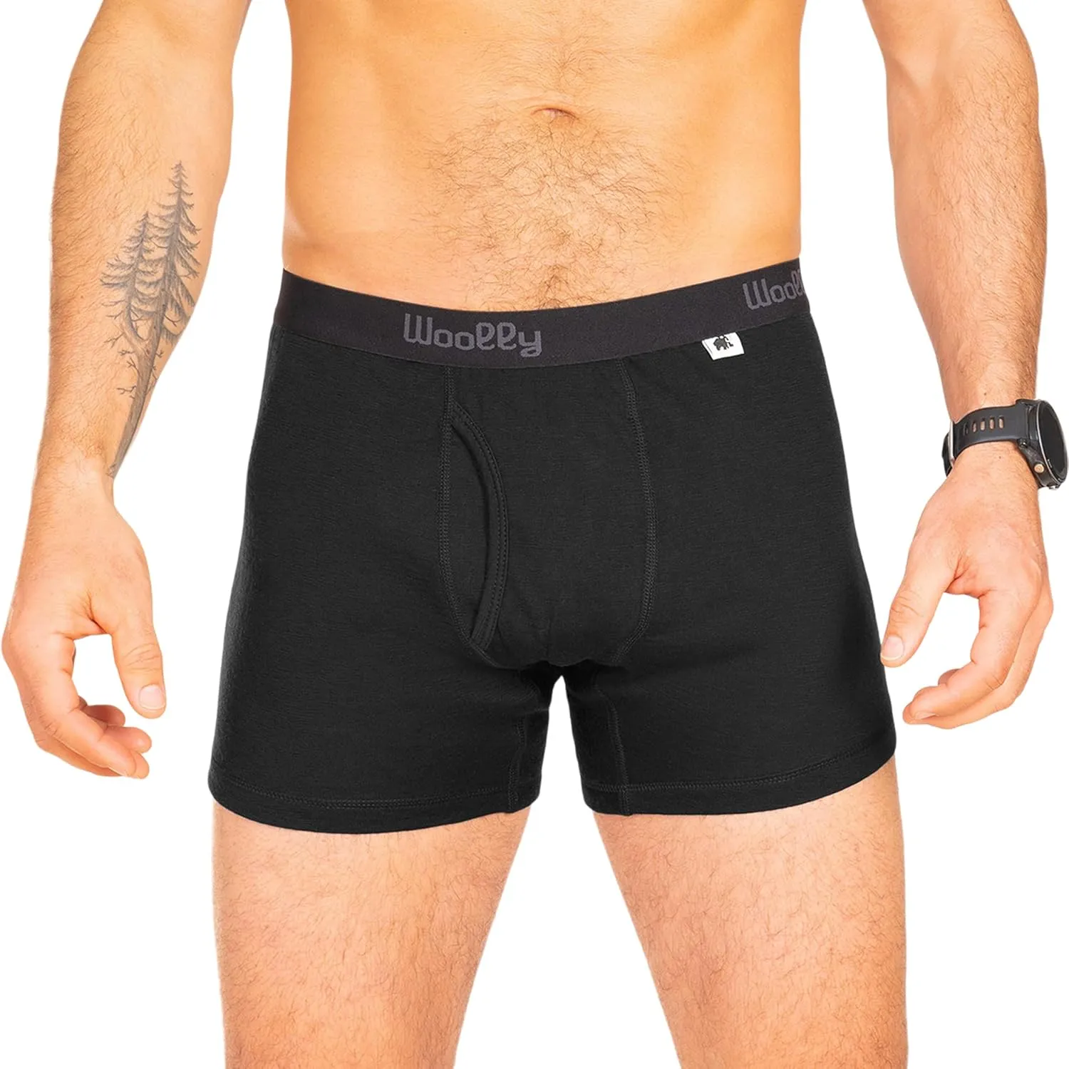 Men's Merino Boxer Brief By Woolly | RWS Certified | Soft, Stink Free, Seattle Designed