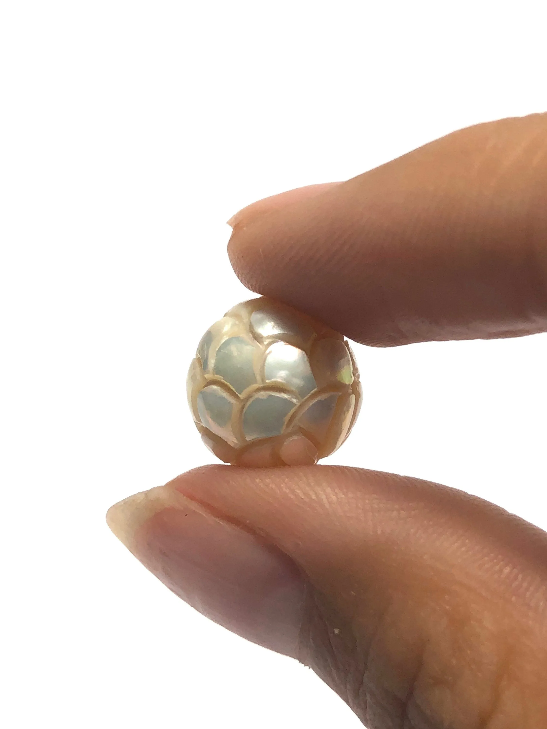 Mermaid skin - hand carved Edison pearls 11-11.9mm, Edison Pearls, Pearl, Carved Pearls, Tattoo Pearls
