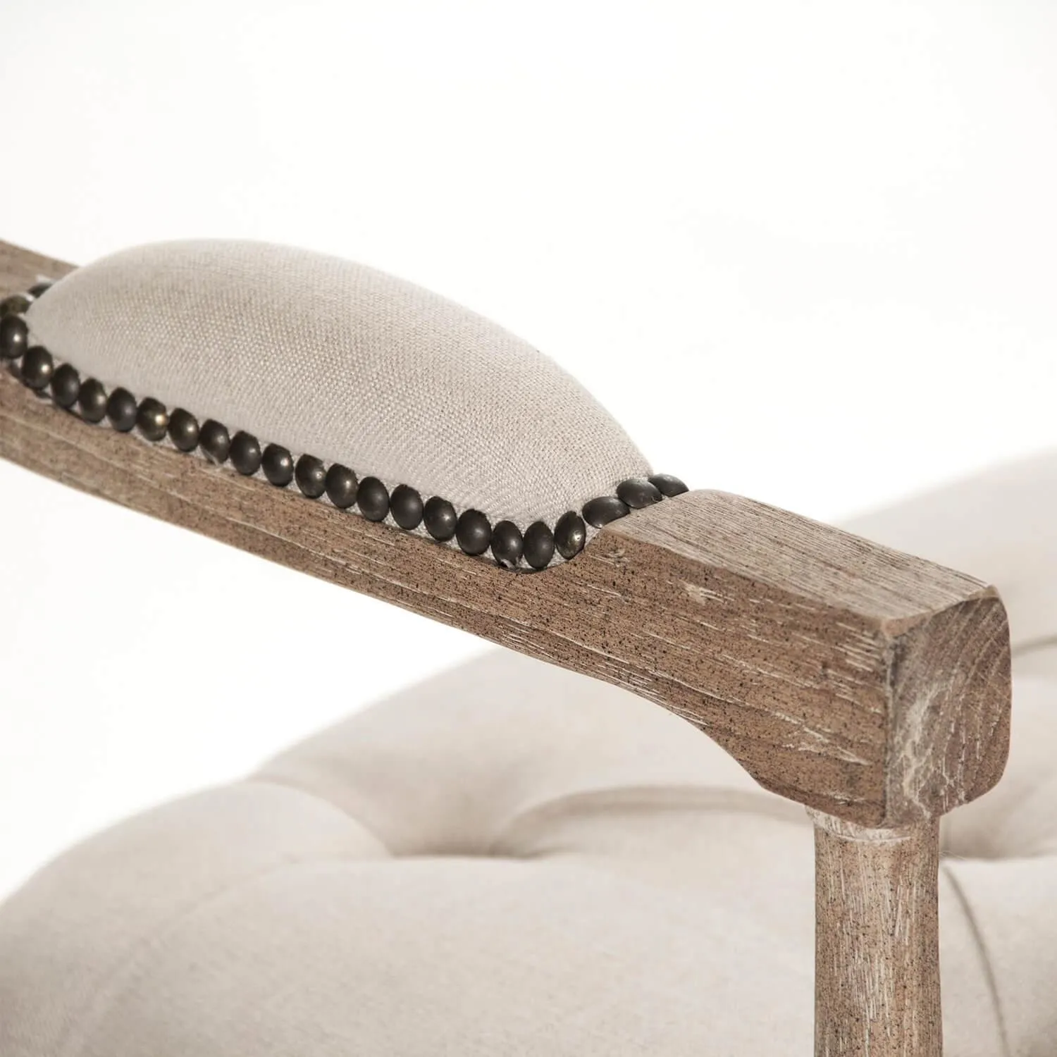 Modern French Tufted Bench