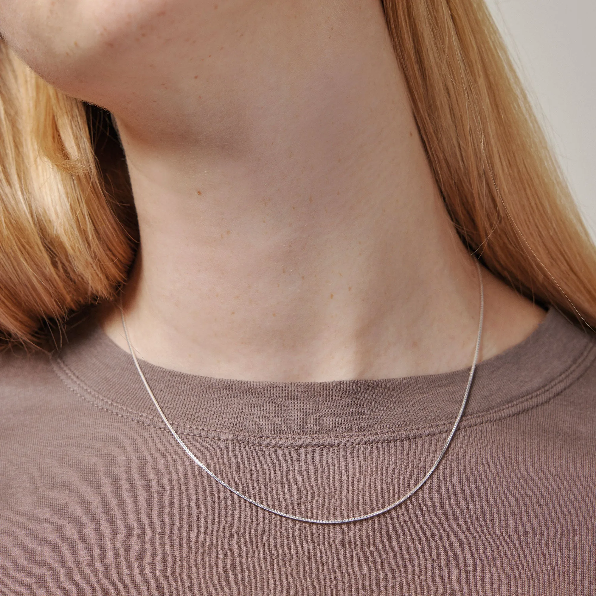 Necklace, Box Chain 0,85 mm