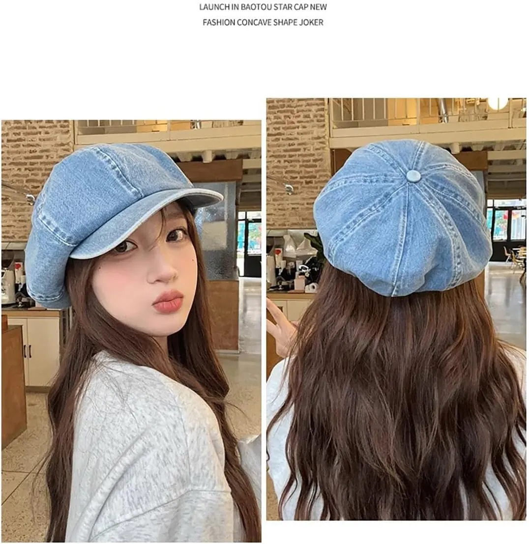 Newsboy Cap for Women,Fashion Ivy Cabbie Hats Bakerboy Style Peaked Visor Berets Cap