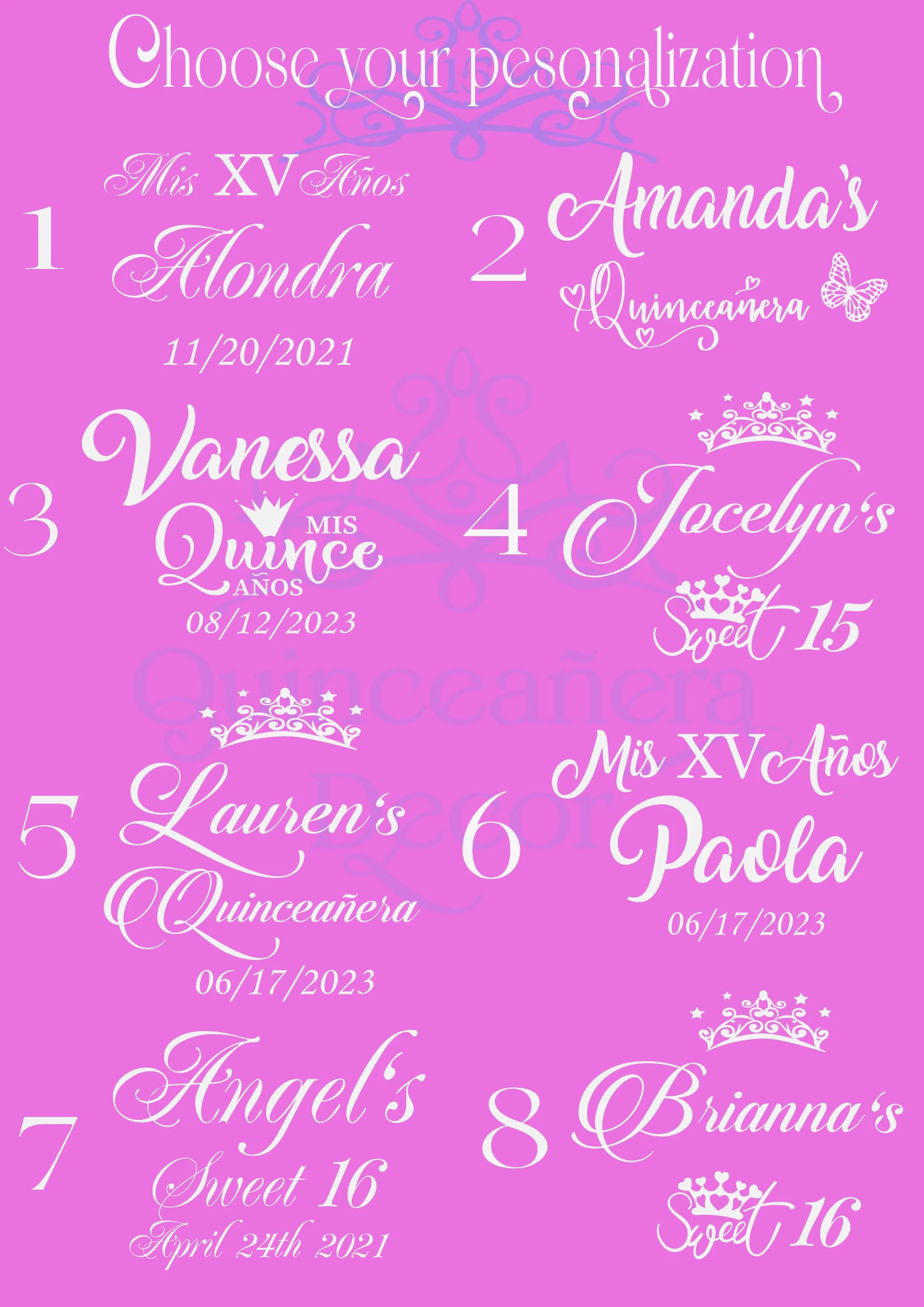Oro rosa La Ultima Muneca for quinceanera