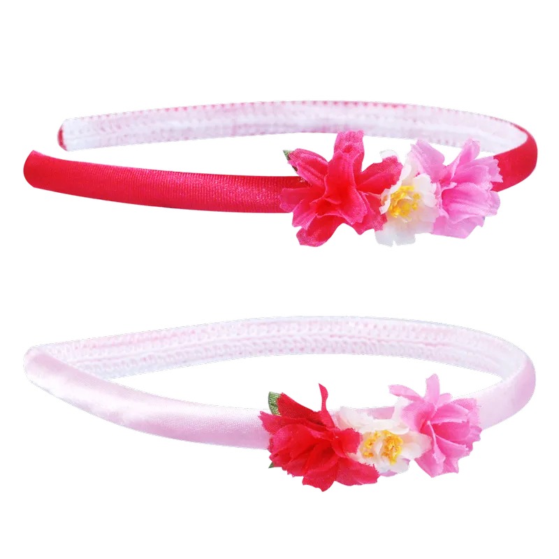 Pink Poppy Garden Fairy Headband