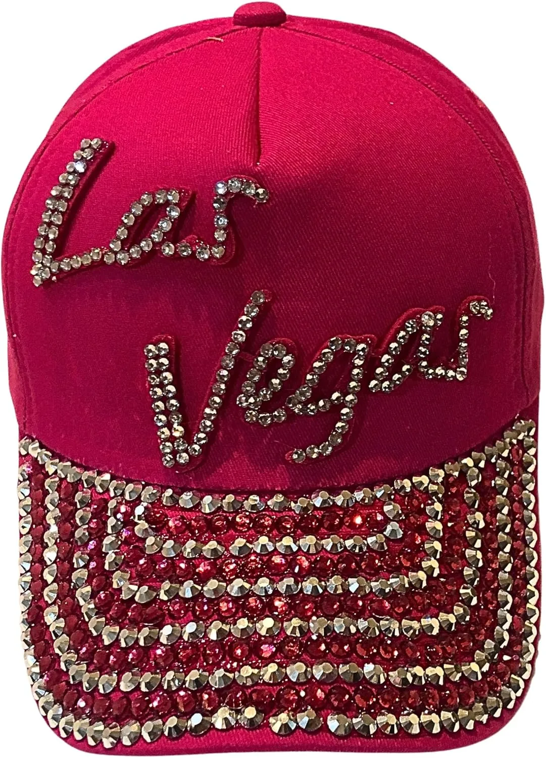 Popfizzy Bling Hat for Women, Fun Rhinestone Baseball Cap, Bedazzled Distressed Denim Hat, Handmade Gifts for Women and Girls