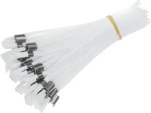 Stake Chaser Ground Marking Whiskers White 6 Inch 25-Count (Flags only, no Nails) for Survey, Landscape Design, Construction Markers, Property Line Markers, Trail Markers