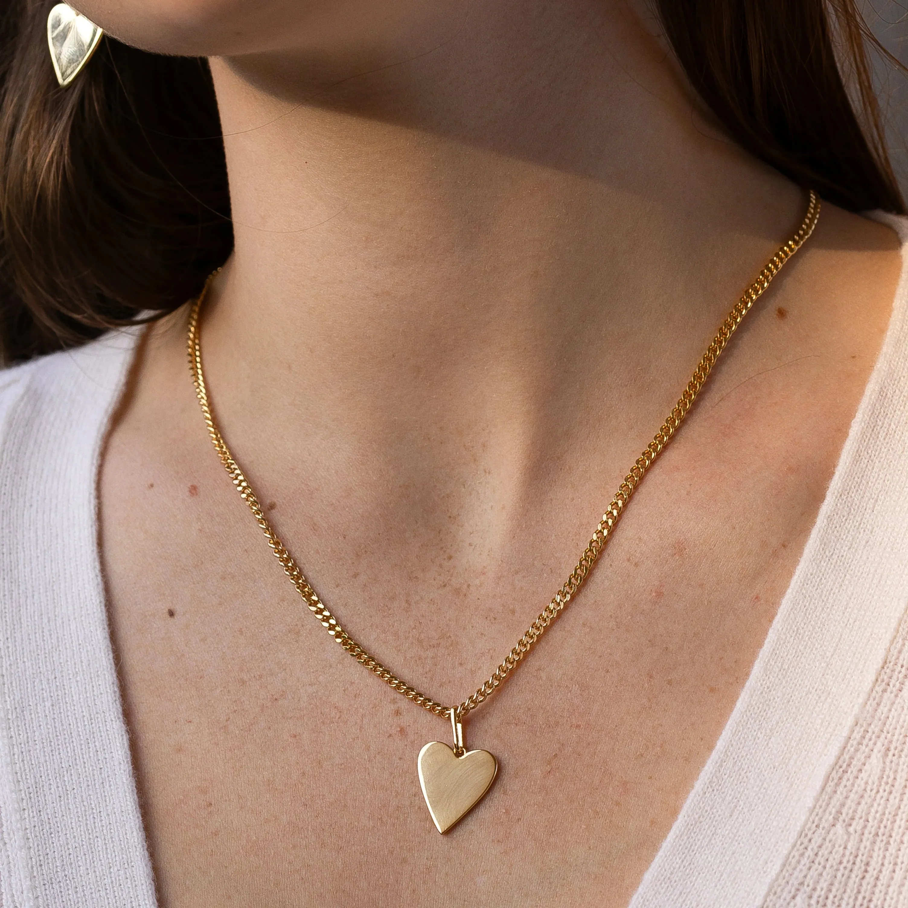 Thatch Amaya Heart Curb Chain Necklace