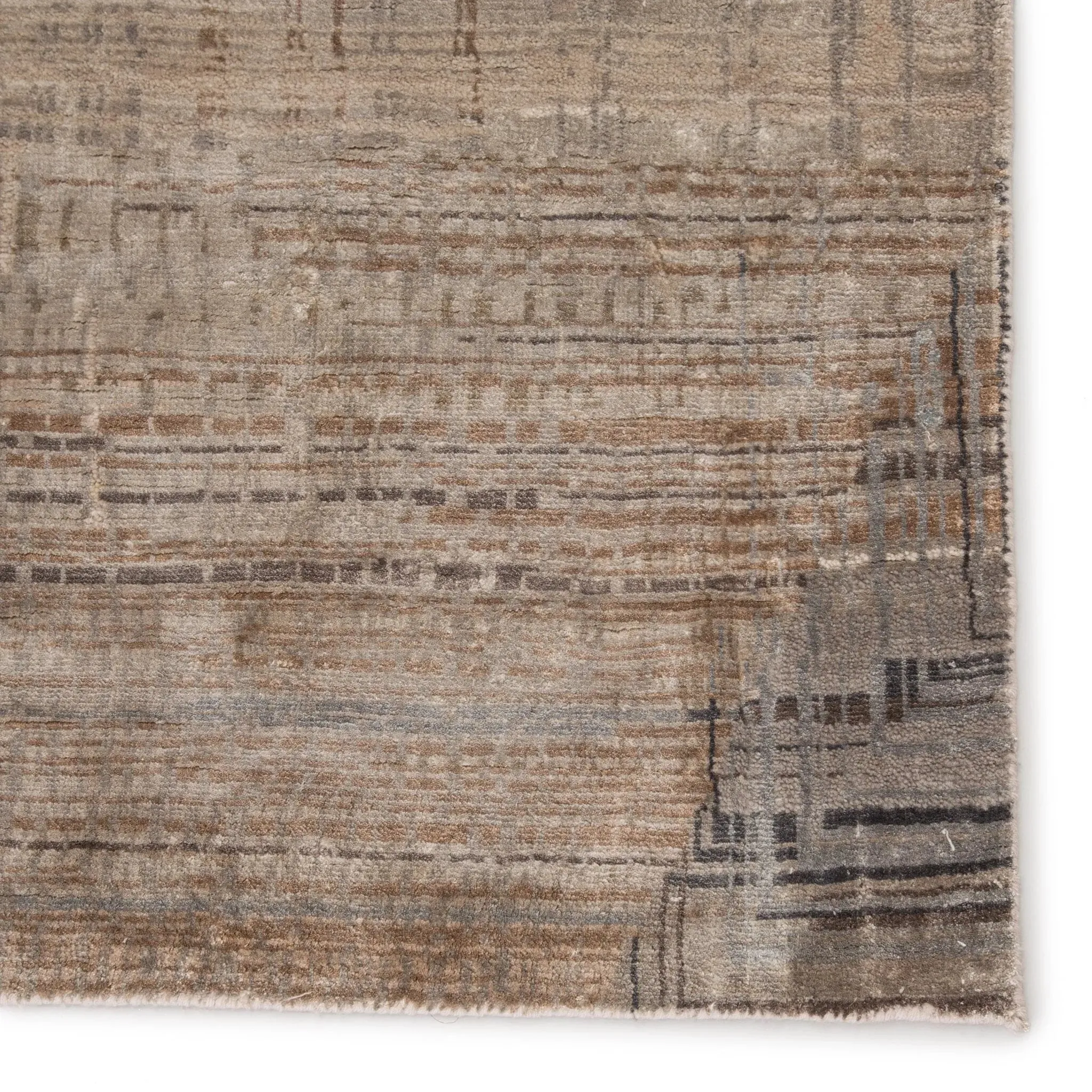 Unstring by Kavi UBV08 Grey/Tan Rug