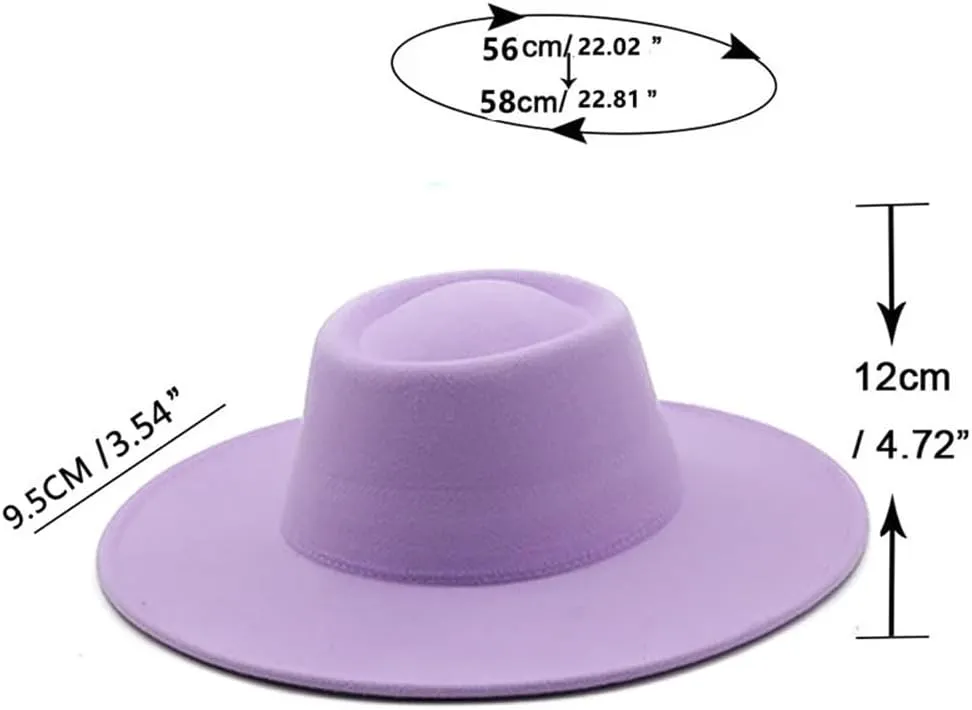 Women Wide Brim Formal Fedora Hats Men Panama Church Cap Men's Women Classic Wedding Hat