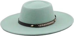 Women Wide Brim Formal Fedora Hats Men Panama Church Cap Men's Women Classic Wedding Hat