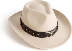 Womens Western Cowboy Cowgirl Hats with Belt Buckle