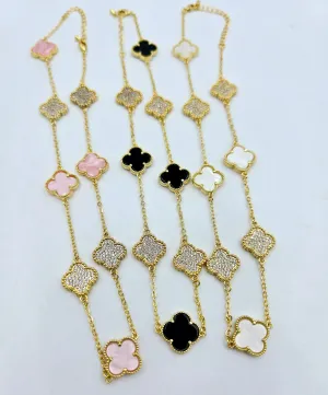 WP - Sparkle Flower Necklace (3 colors)